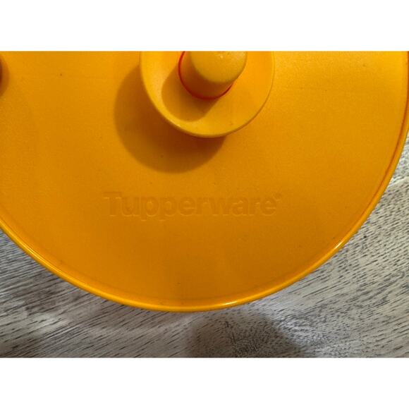 NEW Tupperware Gallon Pitcher Lid Orange - Picture 2 of 3